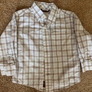 Gymboree long sleeve plaid button down shirt 18-24M